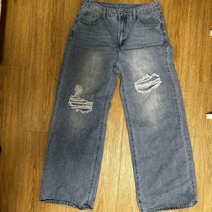 SHEIN Oversized Denim Jeans